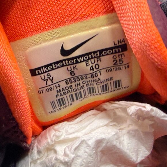 Size 7Y Nike Kobe 9 IX EM Deep Garnet GS Hyper Crimson Kids Shoes 653593-601 - Picture 10 of 11